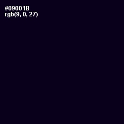 #09001B - Black Russian Color Image