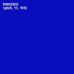 #090DBD - International Klein Blue Color Image