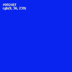 #0924EF - Blue Color Image