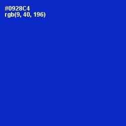 #0928C4 - Dark Blue Color Image