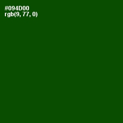 #094D00 - Dark Fern Color Image