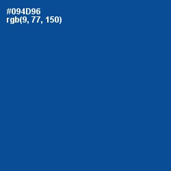 #094D96 - Congress Blue Color Image