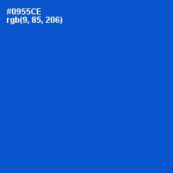 #0955CE - Science Blue Color Image