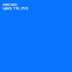 #0974FD - Azure Radiance Color Image