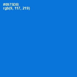 #0975DB - Science Blue Color Image