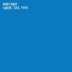 #097ABF - Deep Cerulean Color Image