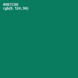 #097C60 - Pine Green Color Image