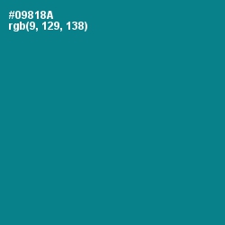 #09818A - Teal Color Image