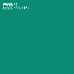 #098B74 - Elf Green Color Image