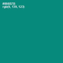 #098B7B - Elf Green Color Image