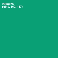 #09A075 - Green Haze Color Image