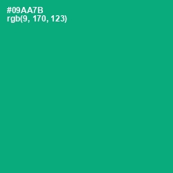 #09AA7B - Jade Color Image