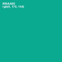 #09AA90 - Persian Green Color Image