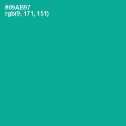 #09AB97 - Persian Green Color Image