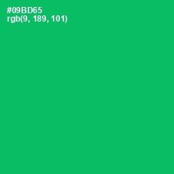 #09BD65 - Jade Color Image