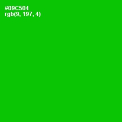 #09C504 - Green Color Image