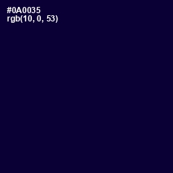 #0A0035 - Black Rock Color Image