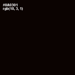 #0A0301 - Black Color Image