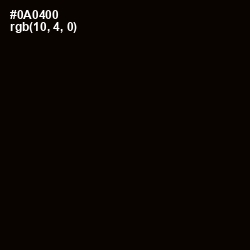 #0A0400 - Black Color Image