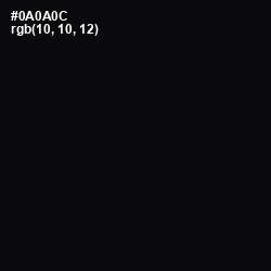 #0A0A0C - Cod Gray Color Image