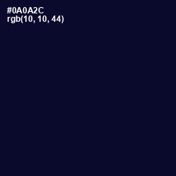 #0A0A2C - Black Rock Color Image