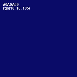 #0A0A69 - Arapawa Color Image