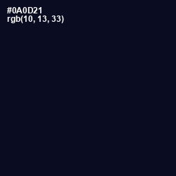 #0A0D21 - Black Pearl Color Image