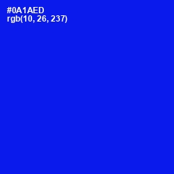 #0A1AED - Blue Color Image