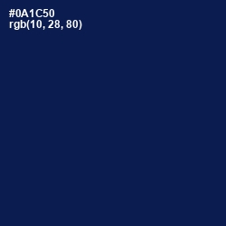 #0A1C50 - Gulf Blue Color Image