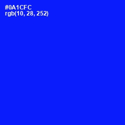 #0A1CFC - Blue Color Image