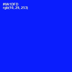 #0A1DFD - Blue Color Image