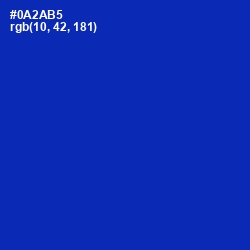 #0A2AB5 - International Klein Blue Color Image