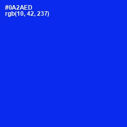 #0A2AED - Blue Color Image