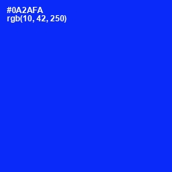 #0A2AFA - Blue Color Image