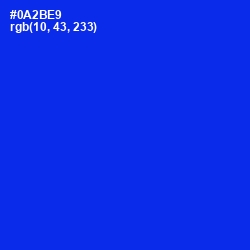 #0A2BE9 - Blue Color Image