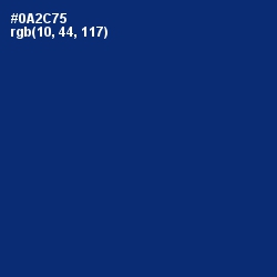 #0A2C75 - Catalina Blue Color Image