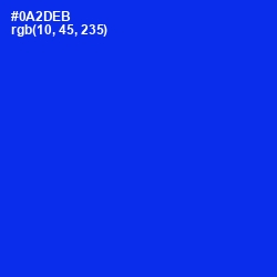 #0A2DEB - Blue Color Image