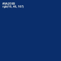 #0A2E6B - Deep Sapphire Color Image