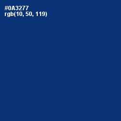 #0A3277 - Catalina Blue Color Image