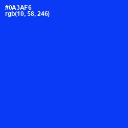 #0A3AF6 - Blue Color Image