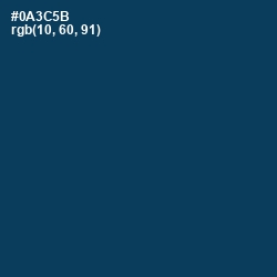 #0A3C5B - Tarawera Color Image