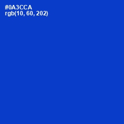 #0A3CCA - Dark Blue Color Image