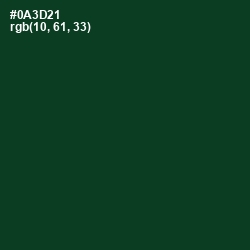 #0A3D21 - Bottle Green Color Image