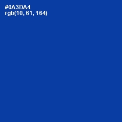 #0A3DA4 - International Klein Blue Color Image