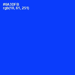 #0A3DFB - Blue Color Image