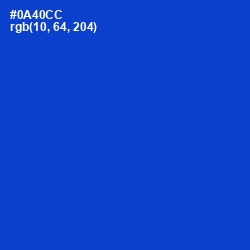 #0A40CC - Science Blue Color Image