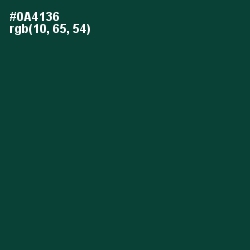 #0A4136 - Sherwood Green Color Image