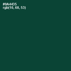 #0A4435 - Sherwood Green Color Image