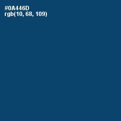 #0A446D - Chathams Blue Color Image