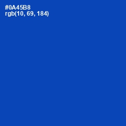 #0A45B8 - Cobalt Color Image